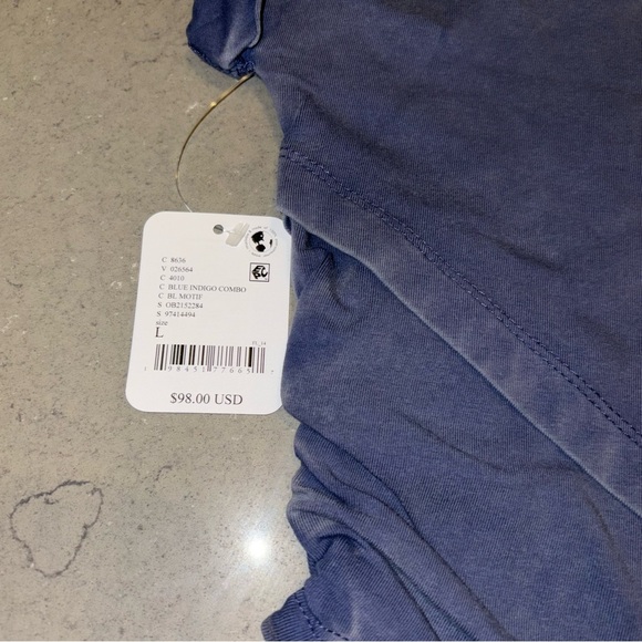 NWT Free People x FP Movement Hot Shot Logo Crossover Set in Blue Indigo - Picture 14 of 16